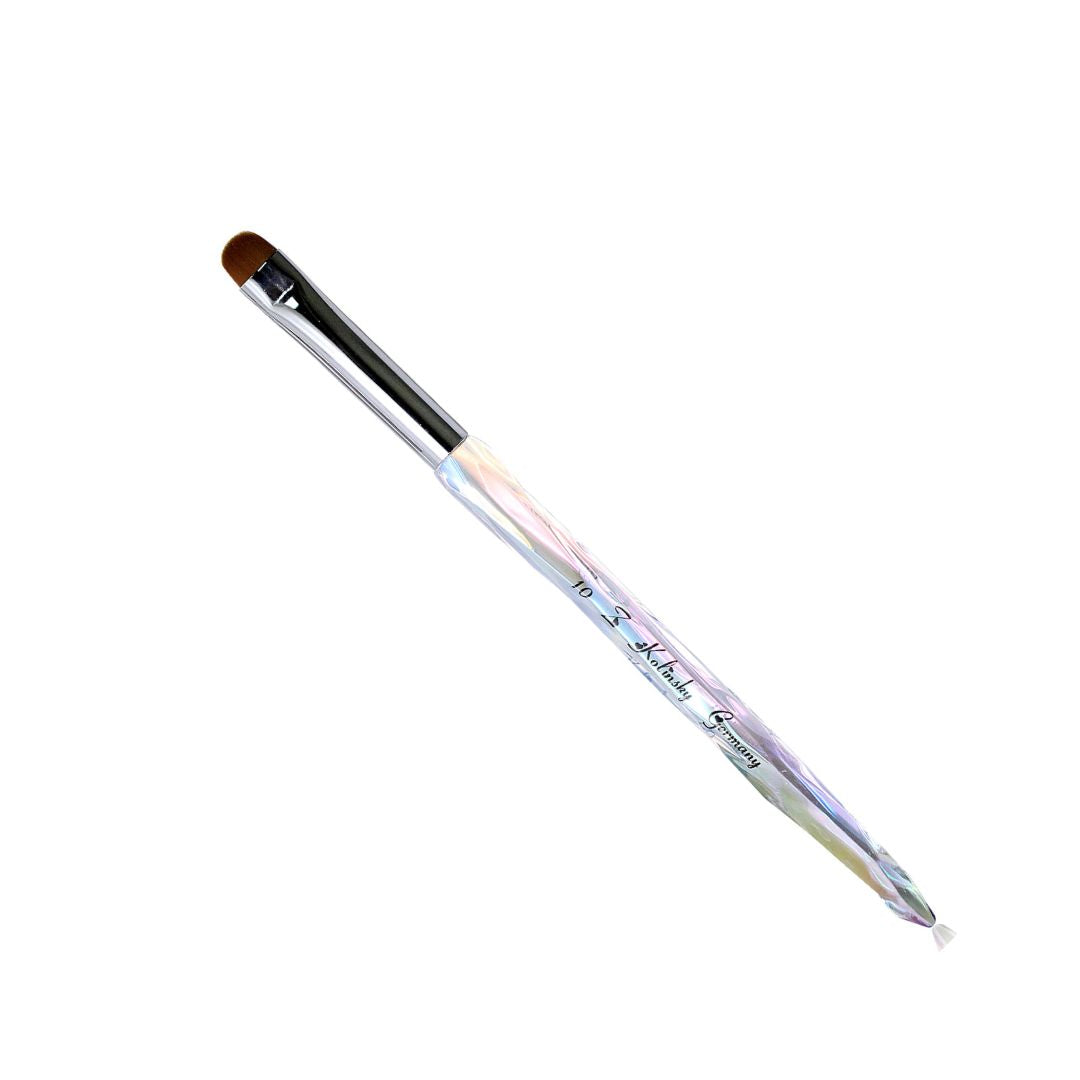 JKI French Brush Crystal Handle #10