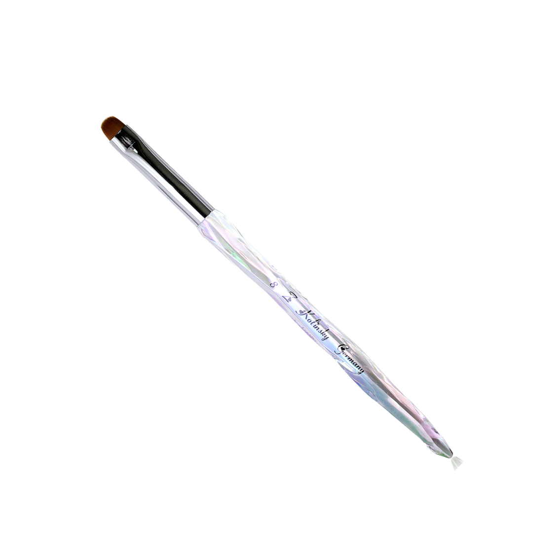 JKI French Brush Crystal Handle #8